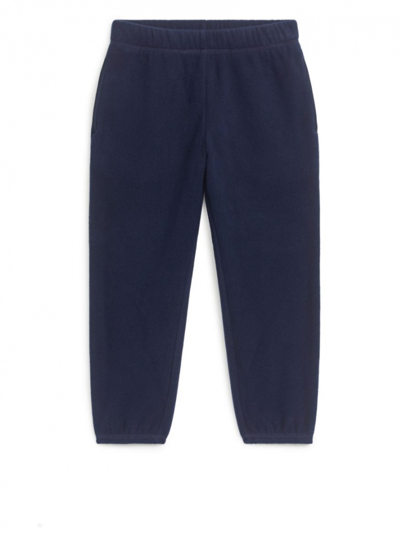 Pantaloni de Trening Arket Fleece Fete Albastri Inchis | Romania-ZOAB18975