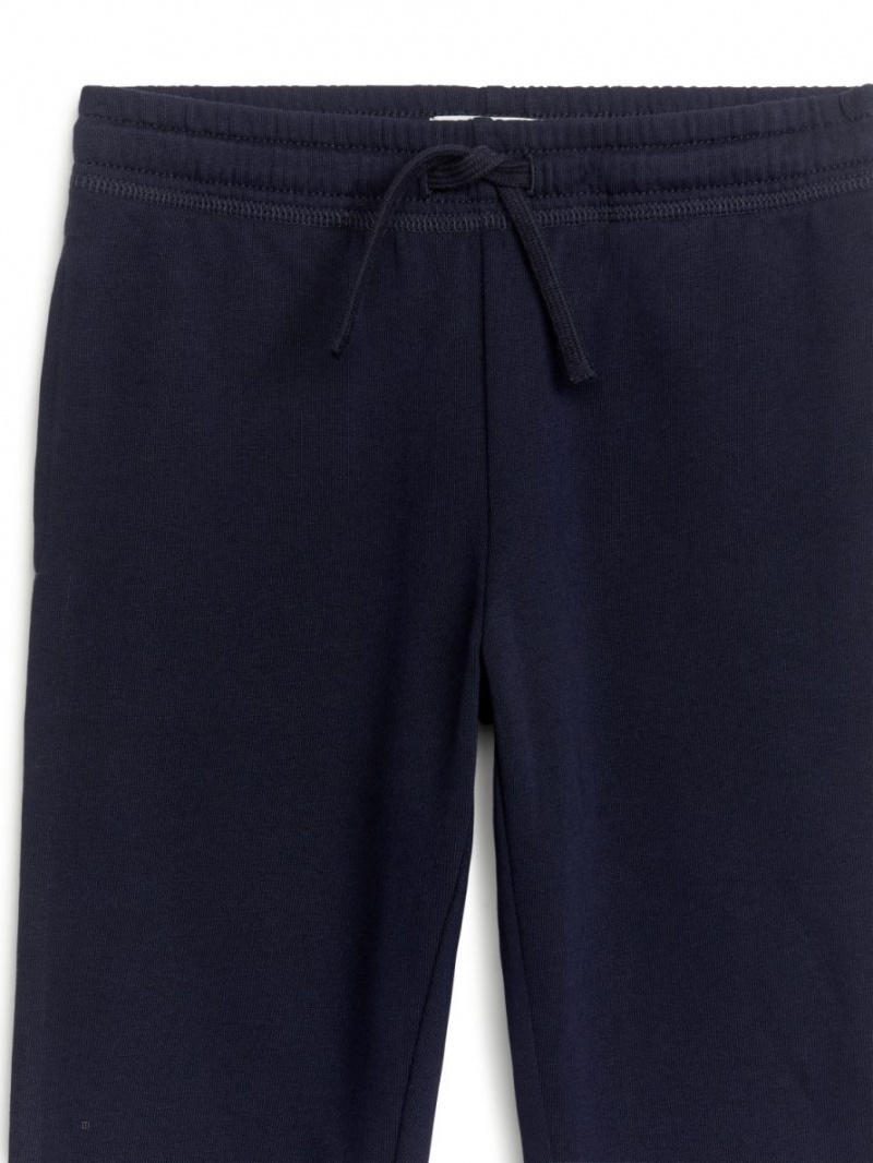 Pantaloni de Trening Arket French Terry Fete Albastri Inchis | Romania-UKHQ59768