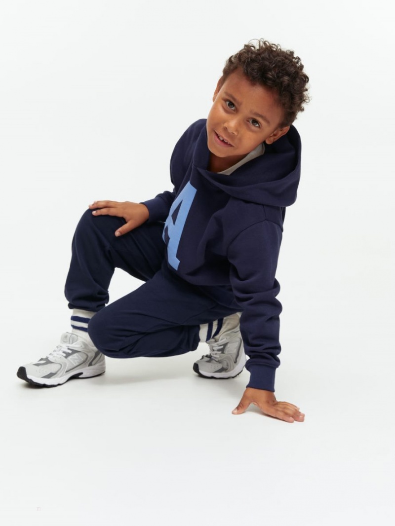 Pantaloni de Trening Arket French Terry Fete Albastri Inchis | Romania-ATVH13926