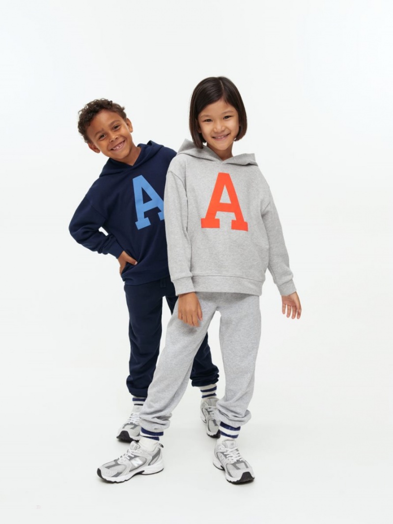 Pantaloni de Trening Arket French Terry Fete Albastri Inchis | Romania-ATVH13926