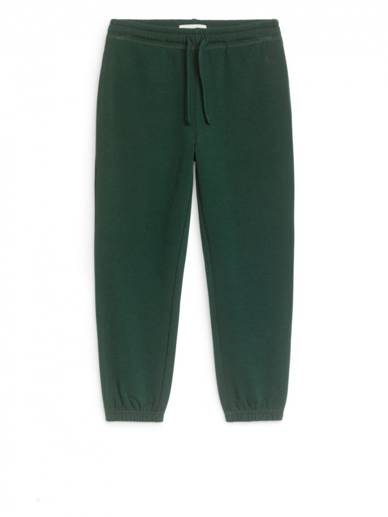 Pantaloni de Trening Arket French Terry Fete Verzi Inchis | Romania-CWAX82345