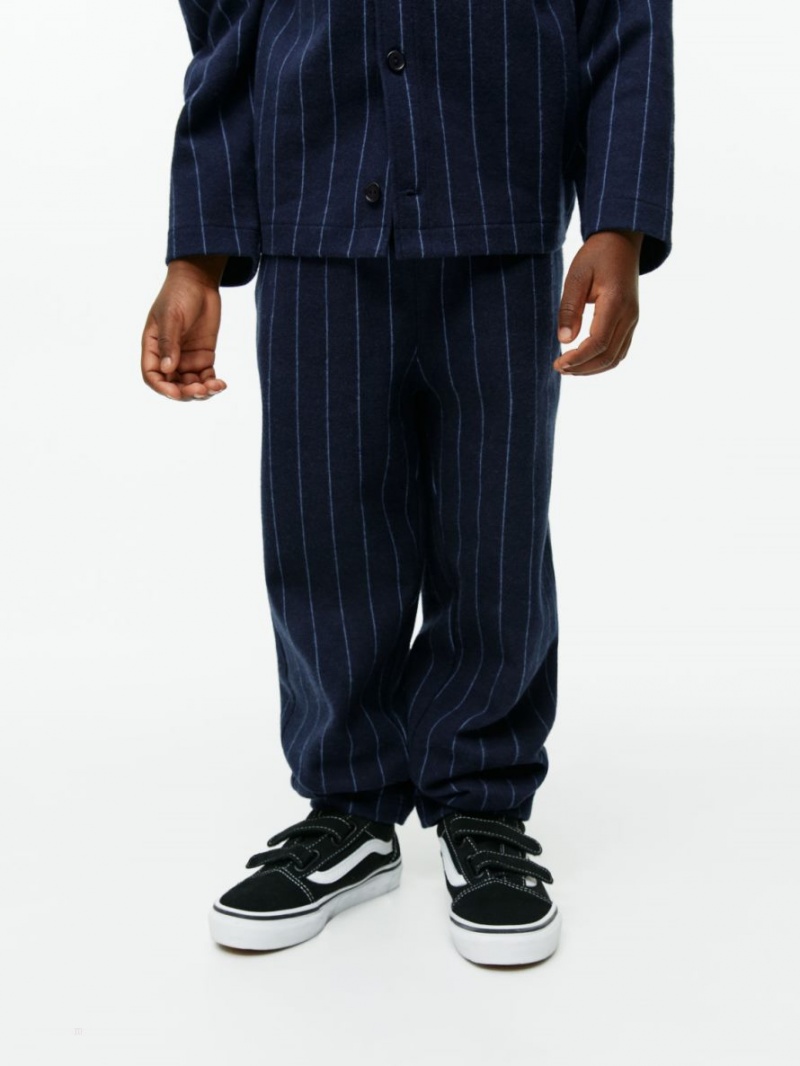 Pantaloni de Trening Arket Pinstripe Bumbac Baieti Albastri Inchis | Romania-AOWY95673