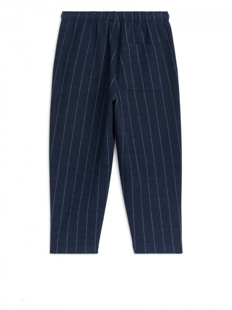 Pantaloni de Trening Arket Pinstripe Bumbac Baieti Albastri Inchis | Romania-AOWY95673