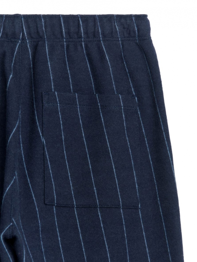 Pantaloni de Trening Arket Pinstripe Bumbac Baieti Albastri Inchis | Romania-AOWY95673
