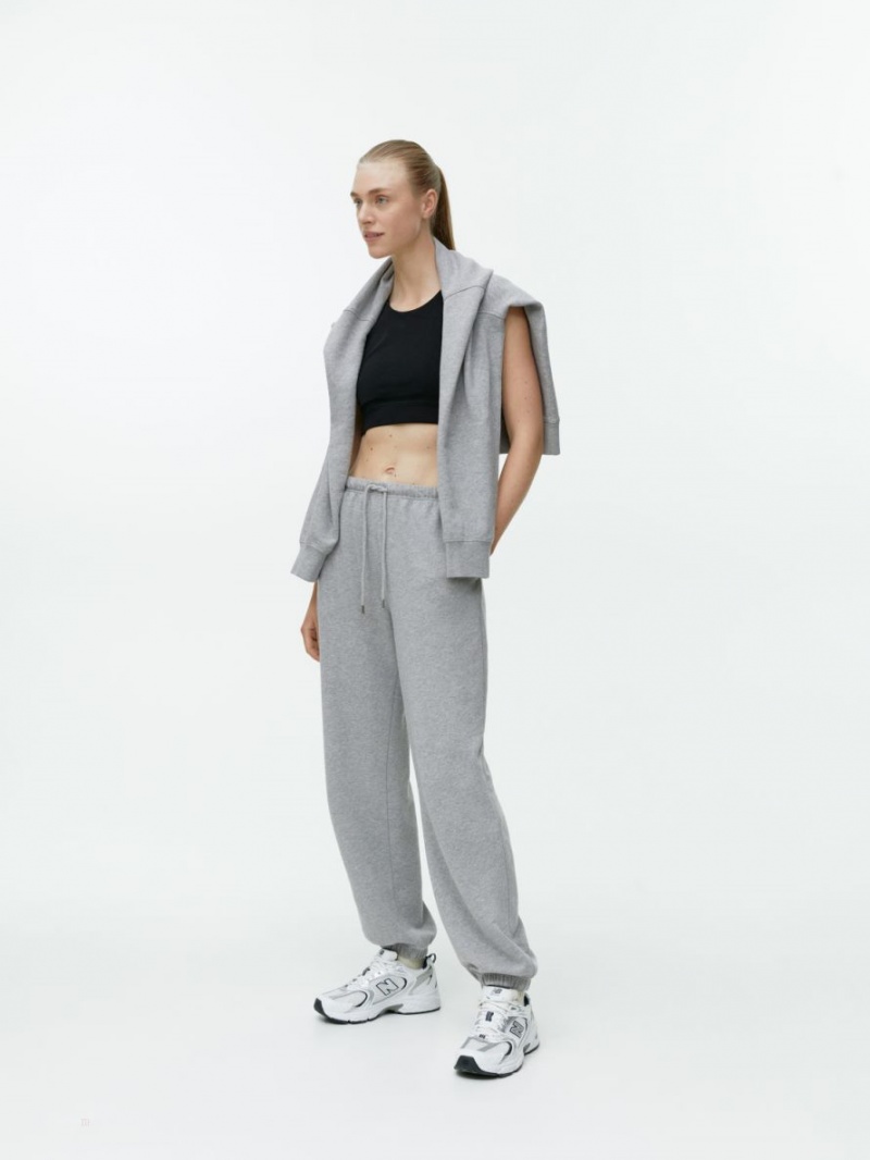 Pantaloni de Trening Arket Relaxed Bumbac Dama Gri | Romania-EABG05879