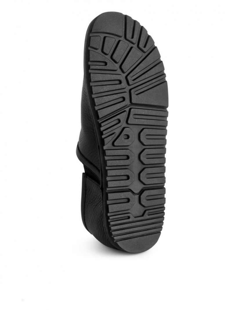 Pantofi Slip On Arket Piele Barbati Negrii | Romania-PDMT83721
