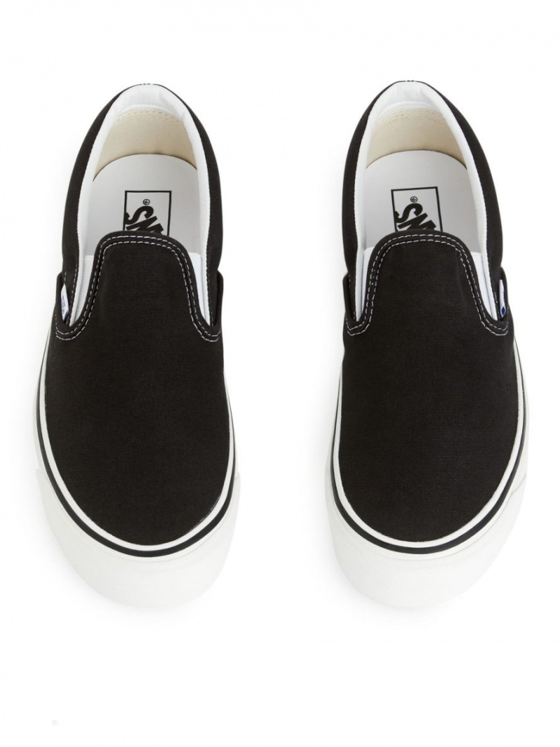 Pantofi Slip On Arket Vans Anaheim Clasici Barbati Negrii | Romania-PSUQ40132