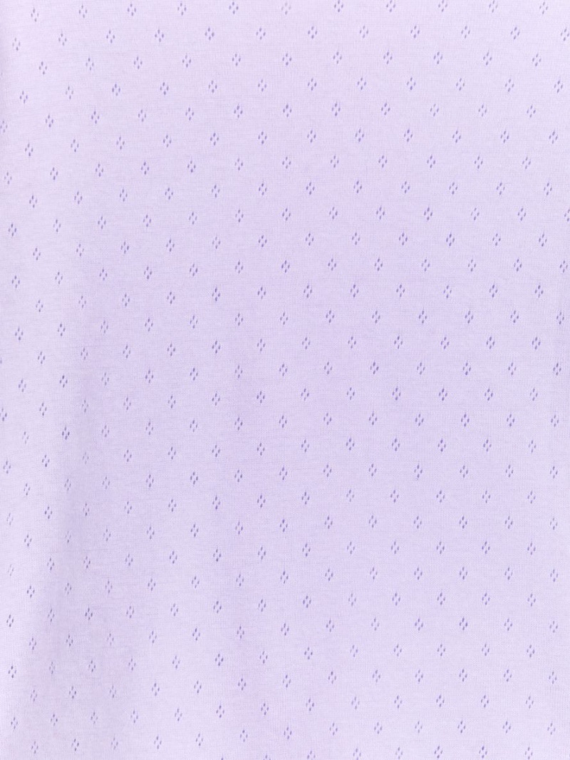 Pijama Arket Pointelle Pyjama Set Fete Violet | Romania-ZVHL68521