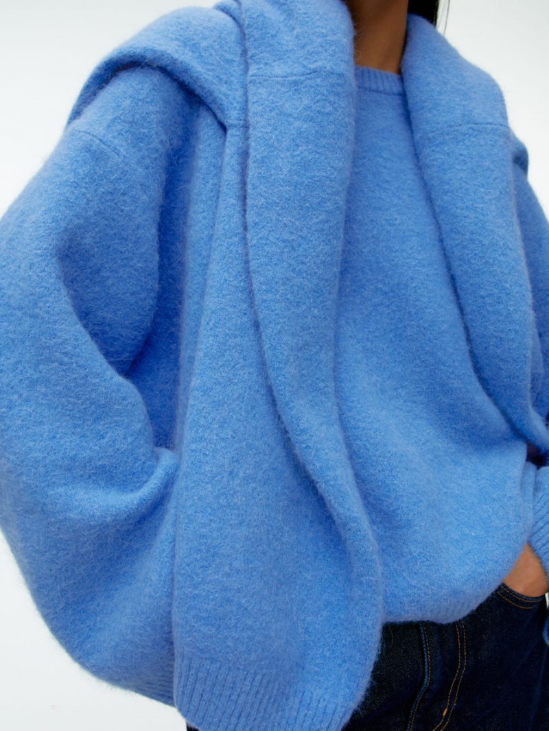 Pulover Arket Alpaca Blend Dama Albastri | Romania-RFVL61085