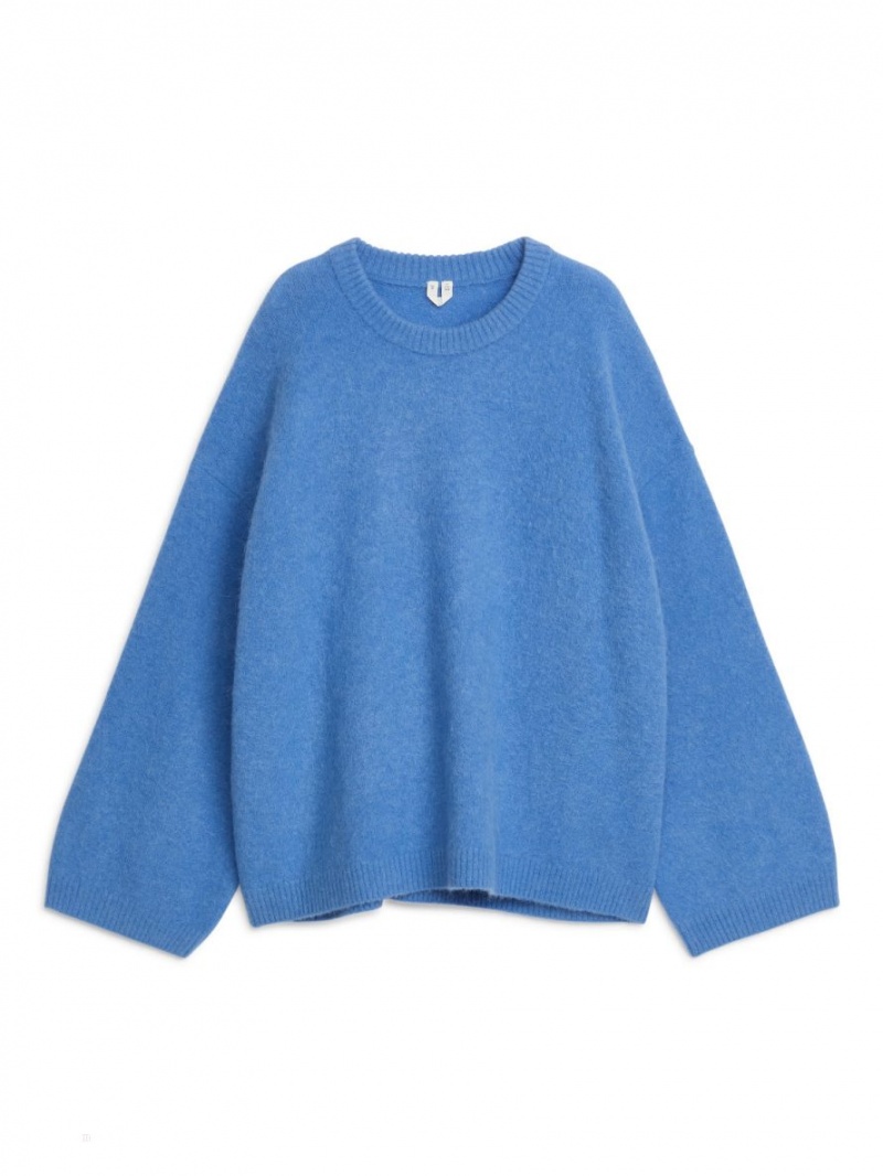 Pulover Arket Alpaca Blend Dama Albastri | Romania-RFVL61085