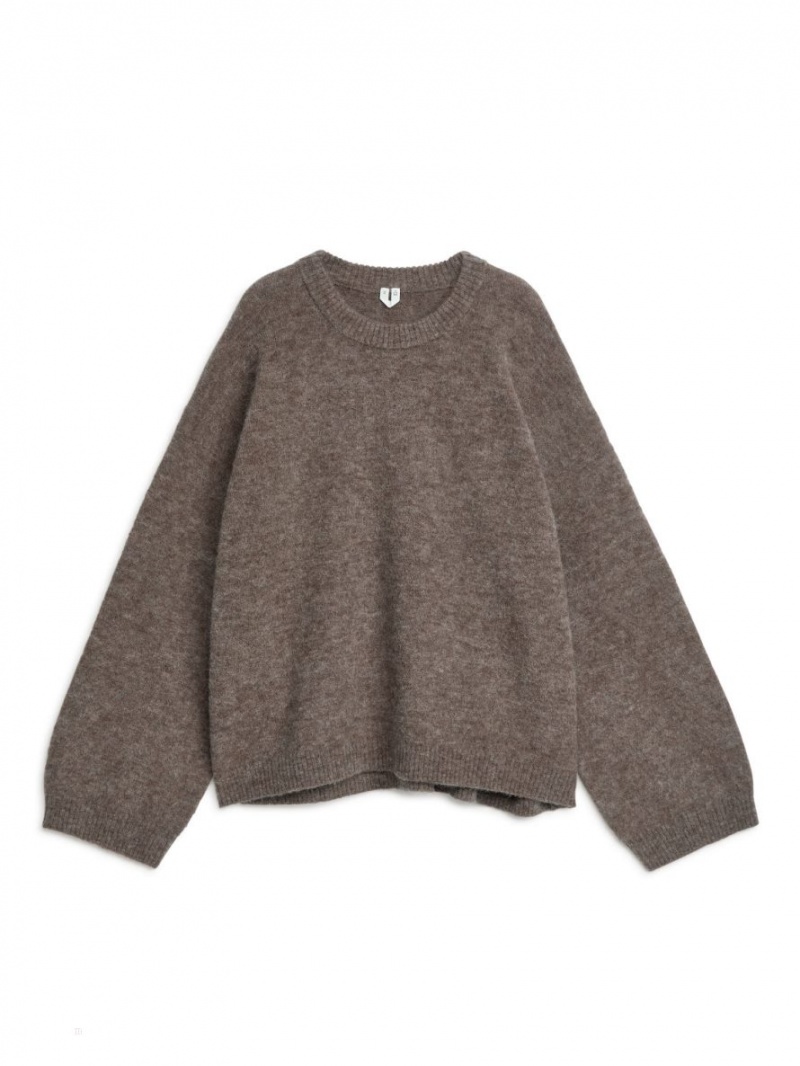 Pulover Arket Alpaca Blend Dama Gri | Romania-TGOE83402