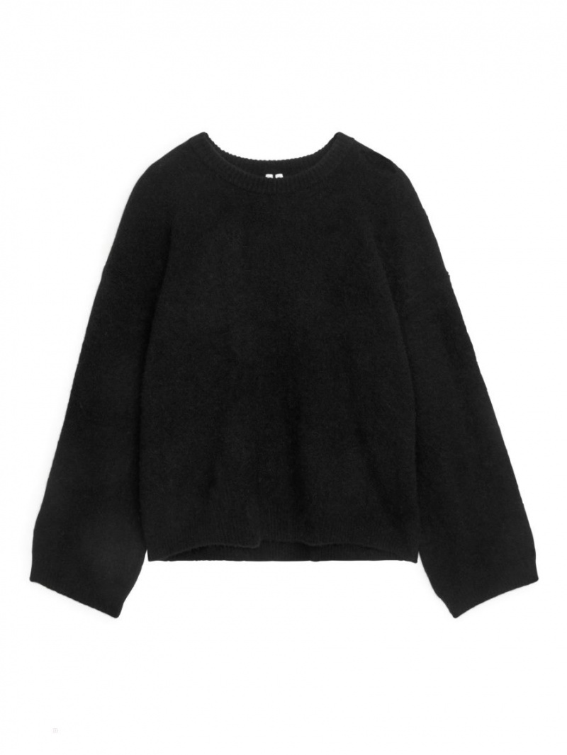 Pulover Arket Alpaca Blend Dama Negrii | Romania-JOEB05213