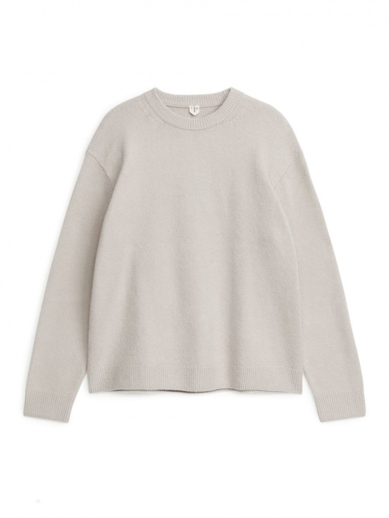 Pulover Arket Bumbac-Blend Barbati Gri | Romania-GZQH68704