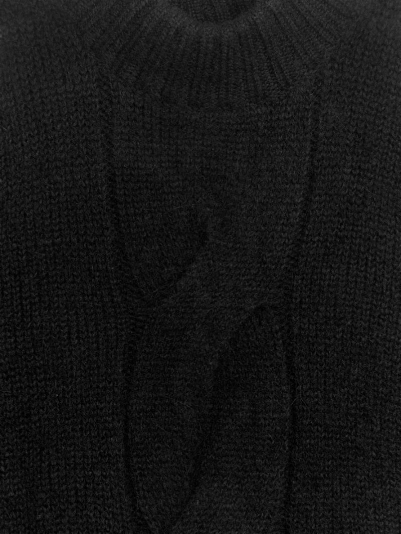 Pulover Arket Cable-Knit Alpaca Dama Negrii | Romania-OEHG27153