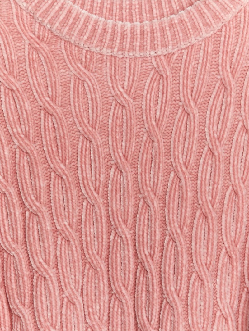 Pulover Arket Cable-Knit Chenille Dama Corai | Romania-HCSU20693