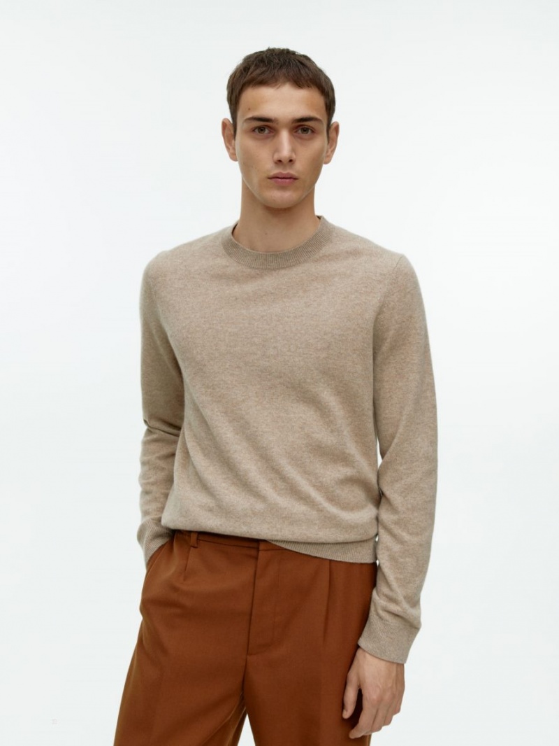 Pulover Arket Cashmere Barbati Bej | Romania-AFVG21908