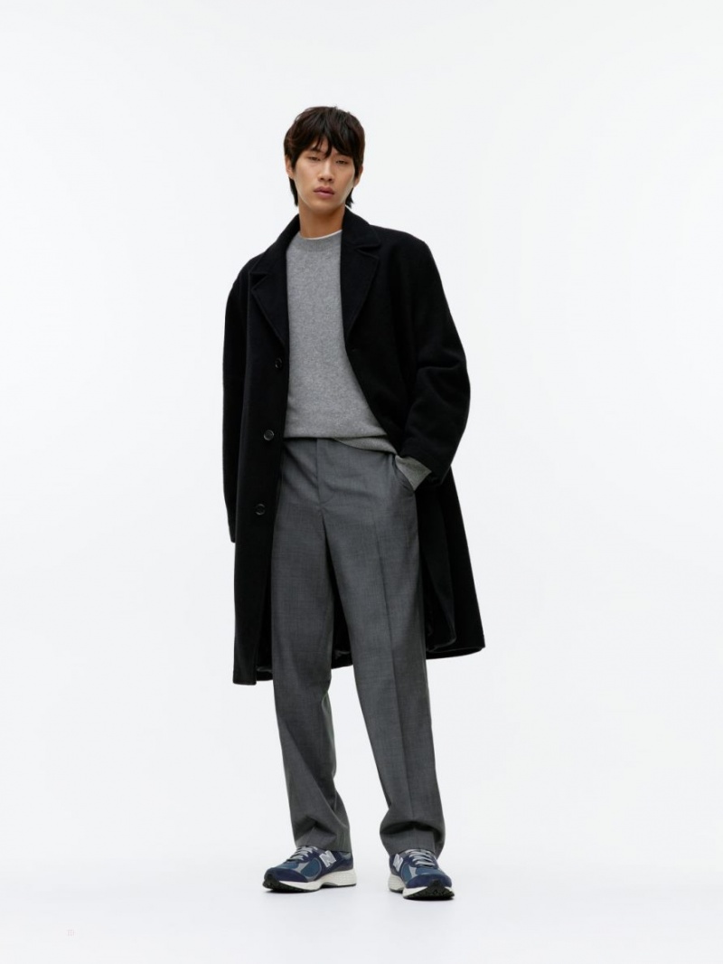 Pulover Arket Cashmere Barbati Gri Deschis | Romania-ZVIJ62803