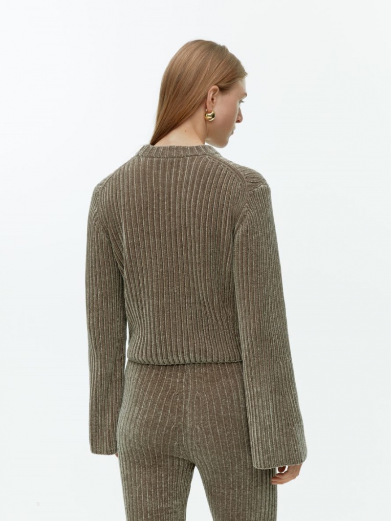 Pulover Arket Chenille Dama Gri | Romania-BFHX15096