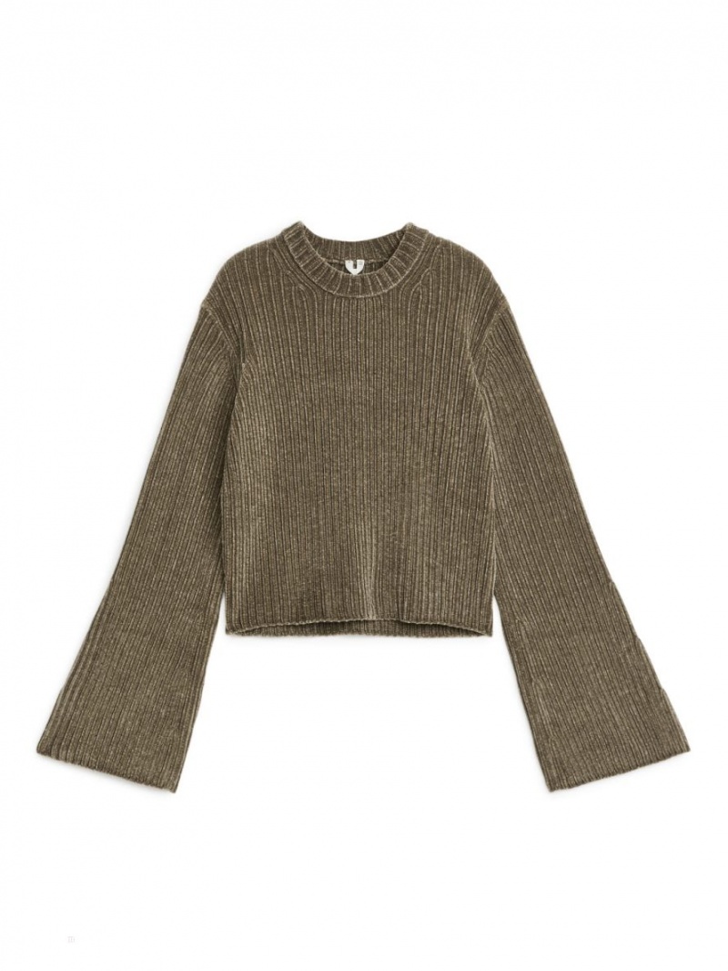 Pulover Arket Chenille Dama Gri | Romania-BFHX15096