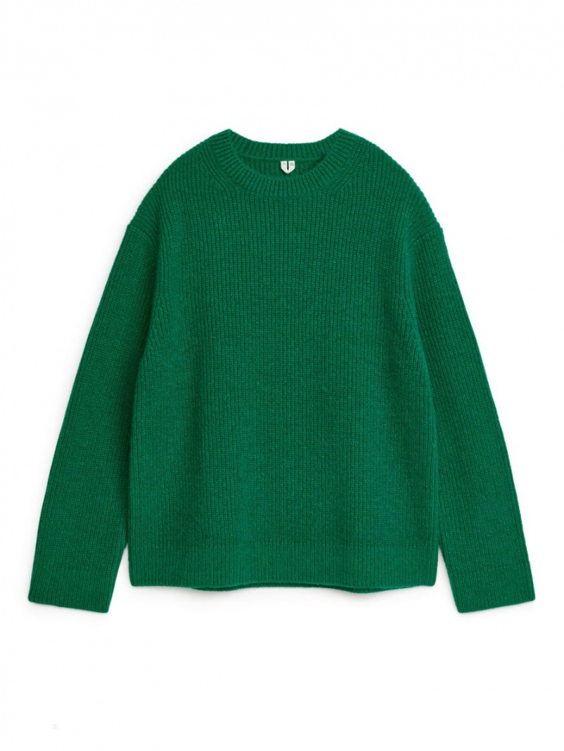 Pulover Arket Crewneck Barbati Verzi | Romania-GMOQ27145