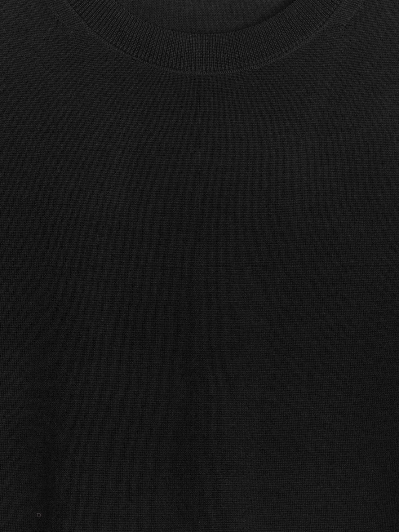 Pulover Arket Fine-Knit Merino Dama Negrii | Romania-ETNB17254