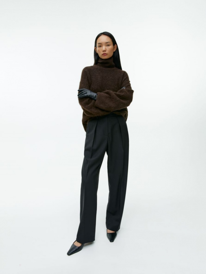 Pulover Arket Lână-Alpaca Roll-Neck Dama Maro Inchis | Romania-KPED50826