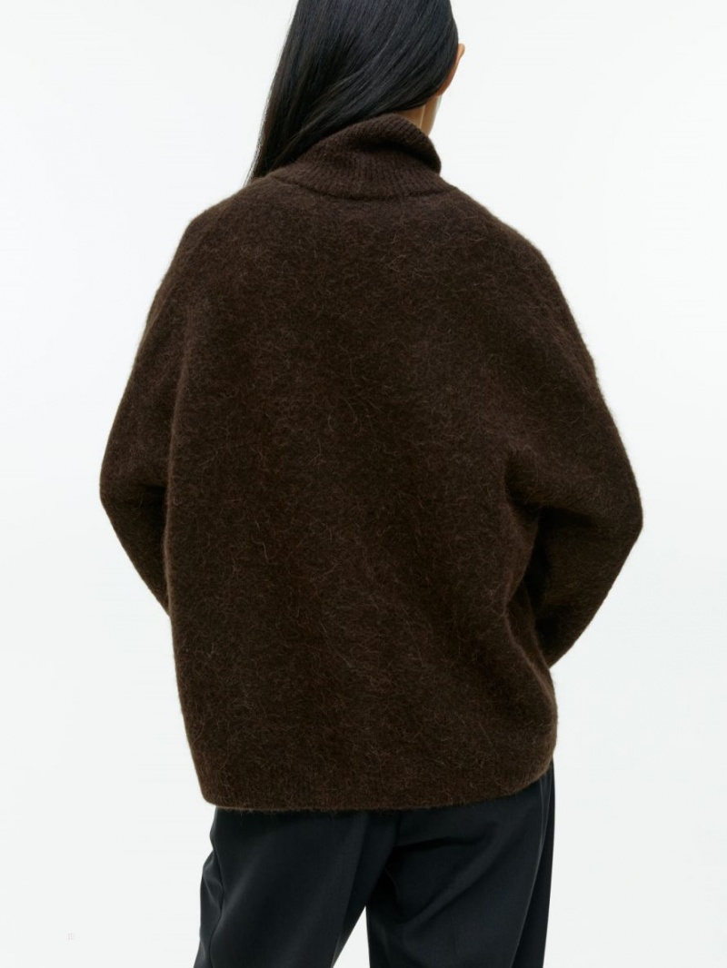 Pulover Arket Lână-Alpaca Roll-Neck Dama Maro Inchis | Romania-KPED50826