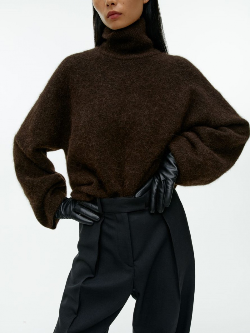 Pulover Arket Lână-Alpaca Roll-Neck Dama Maro Inchis | Romania-KPED50826