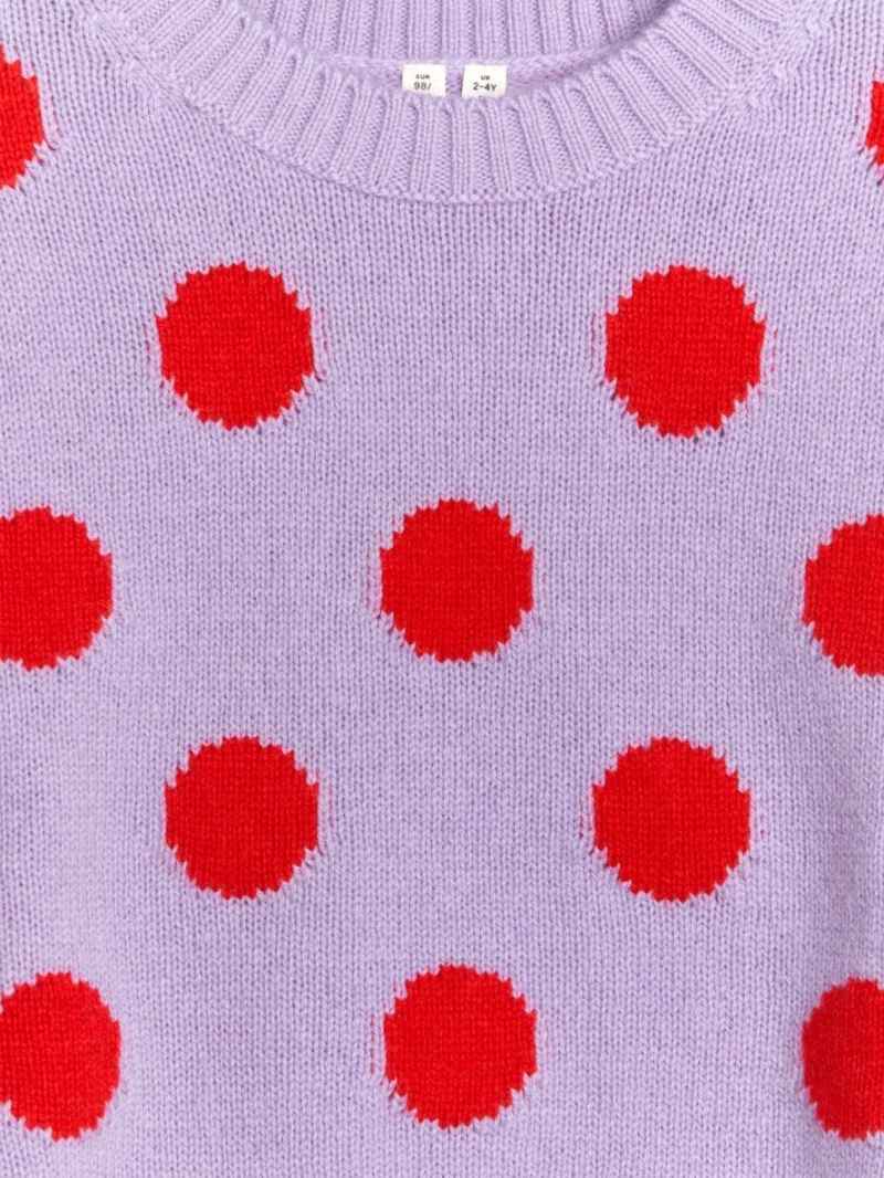 Pulover Arket Lână Fete Violet Rosii | Romania-KGEA35420