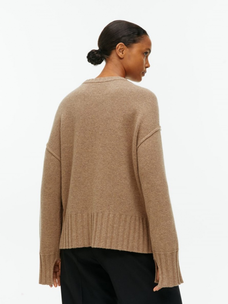 Pulover Arket Oversized Lână Dama Maro | Romania-NDBM26058