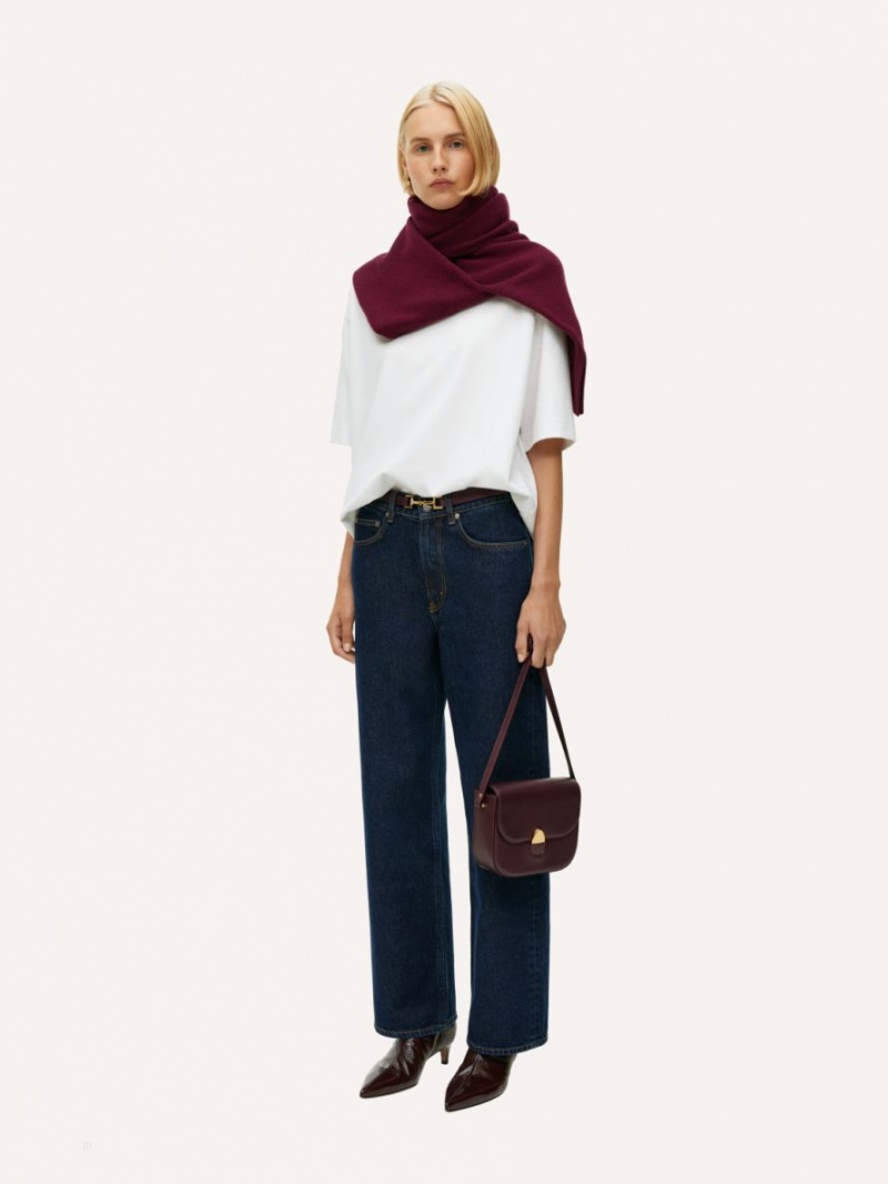 Pulover Arket Relaxed Cashmere Dama Rosii Inchis | Romania-DOYJ50674