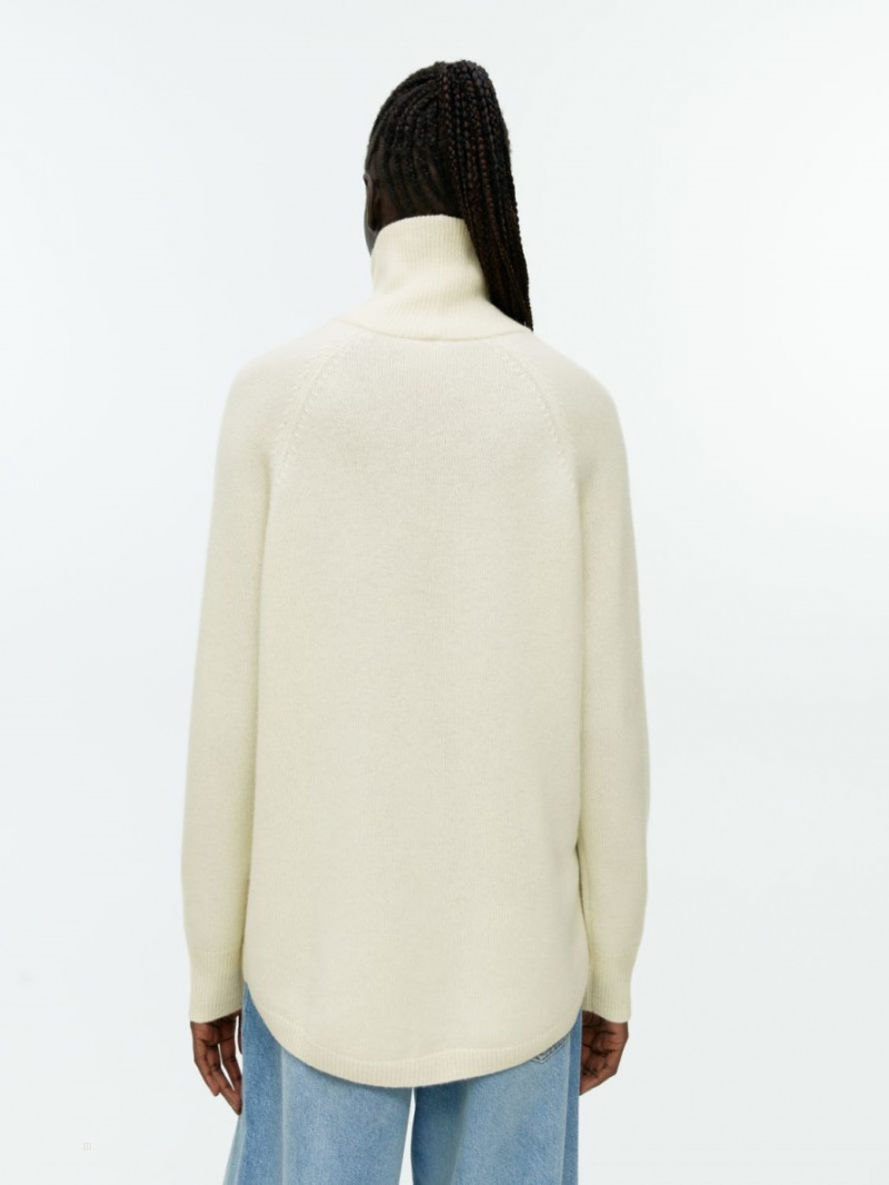 Pulover Arket Roll-Neck Cashmere Dama Albi | Romania-HMSB19248