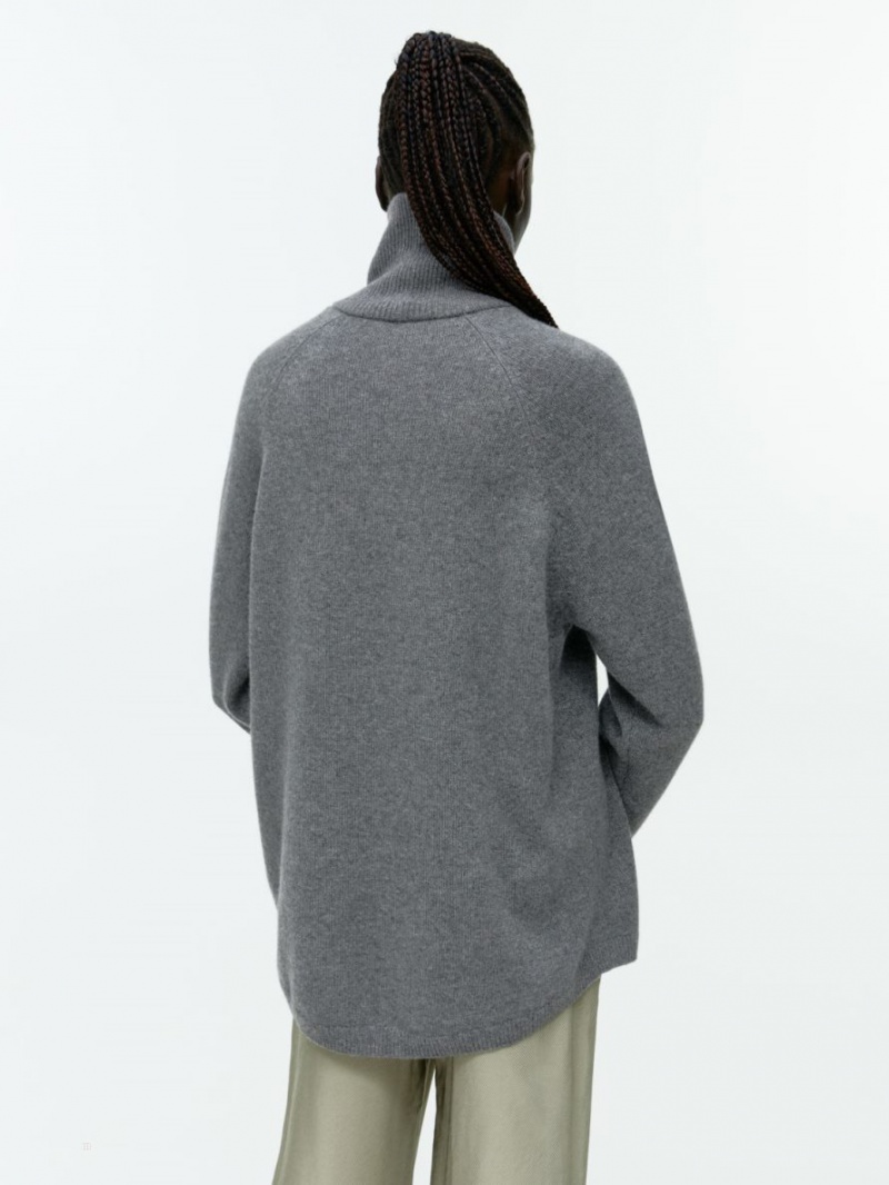 Pulover Arket Roll-Neck Cashmere Dama Gri Inchis | Romania-LXMU05341