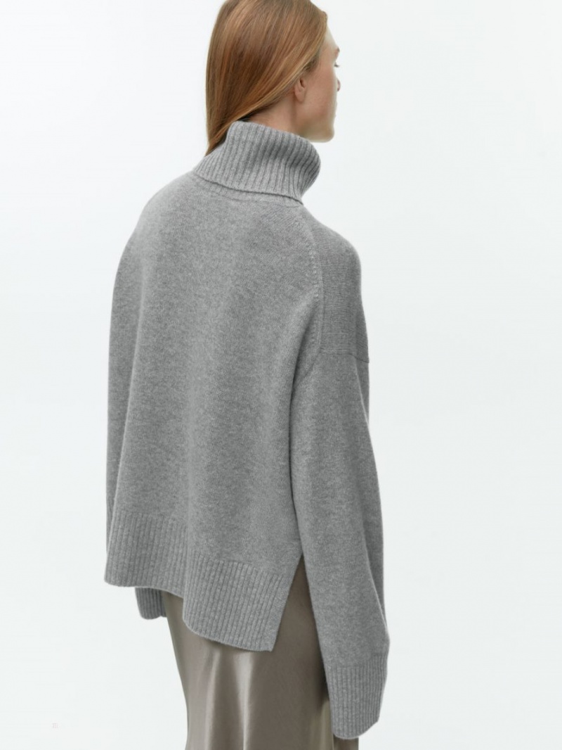 Pulover Arket Roll-Neck Cashmere Dama Gri | Romania-UWZJ38245