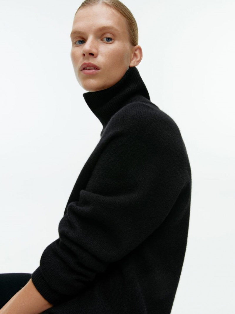 Pulover Arket Roll-Neck Cashmere Dama Negrii | Romania-MRHO08432