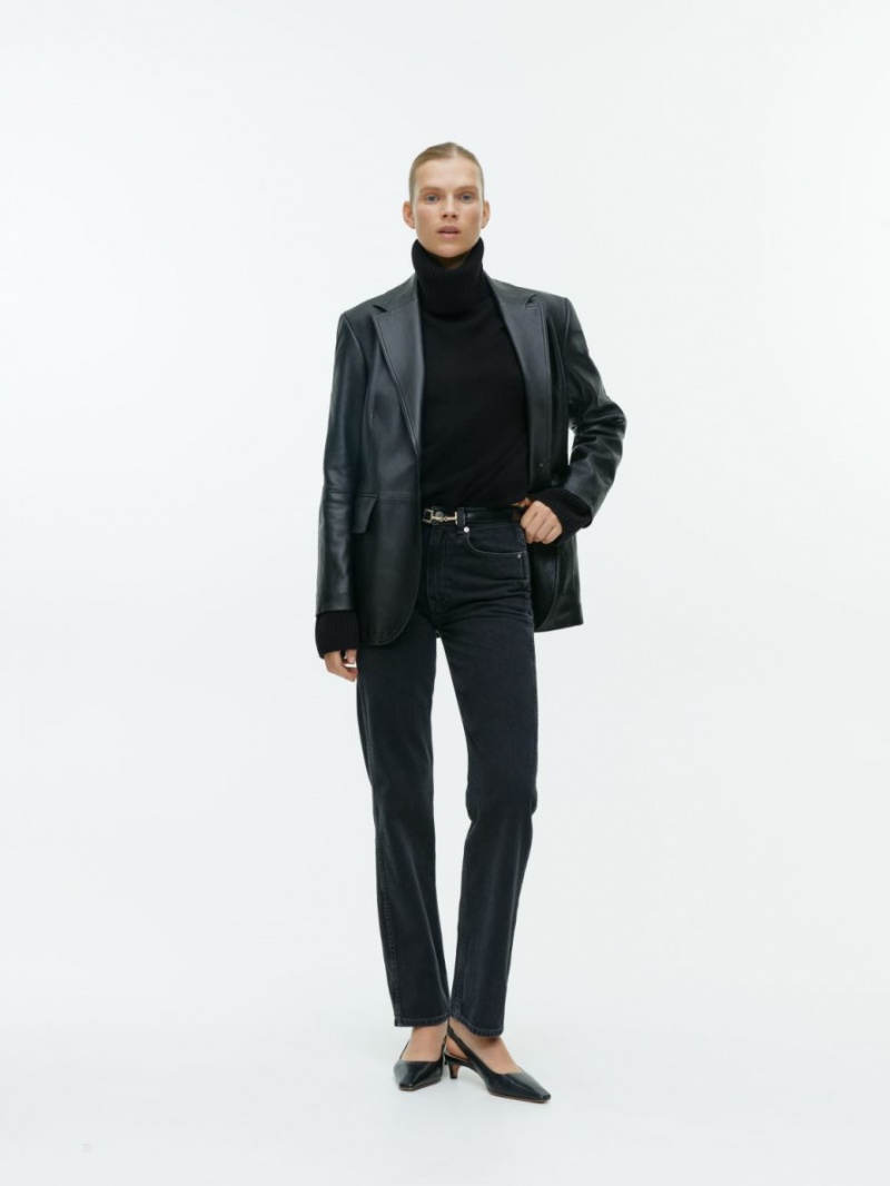Pulover Arket Roll-Neck Cashmere Dama Negrii | Romania-BAOQ91473