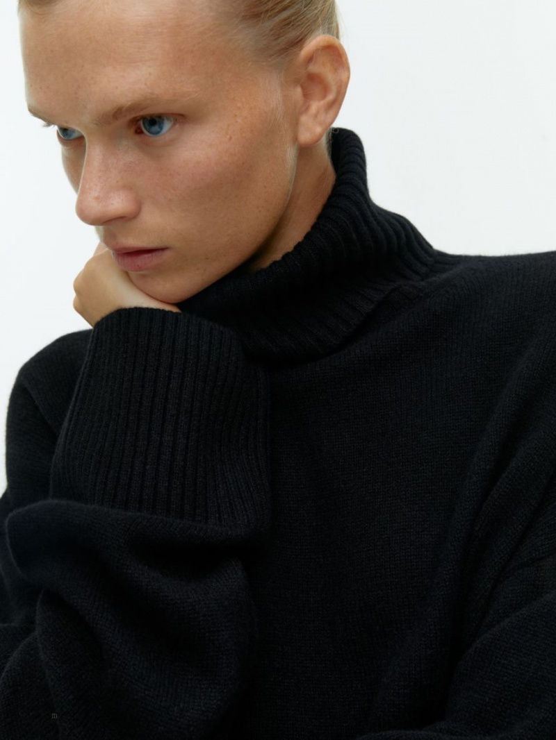 Pulover Arket Roll-Neck Cashmere Dama Negrii | Romania-BAOQ91473