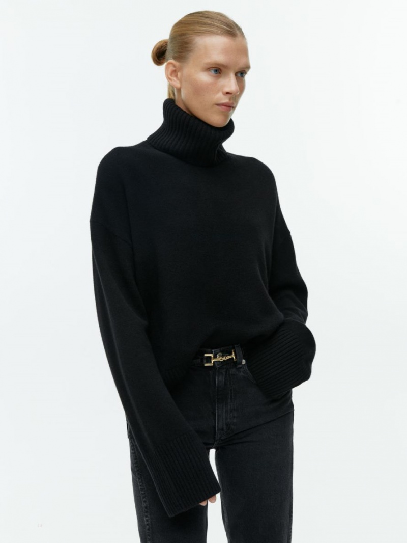 Pulover Arket Roll-Neck Cashmere Dama Negrii | Romania-BAOQ91473