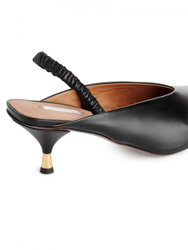 Pumps Arket Slingback Piele Dama Negrii | Romania-VNHX36987
