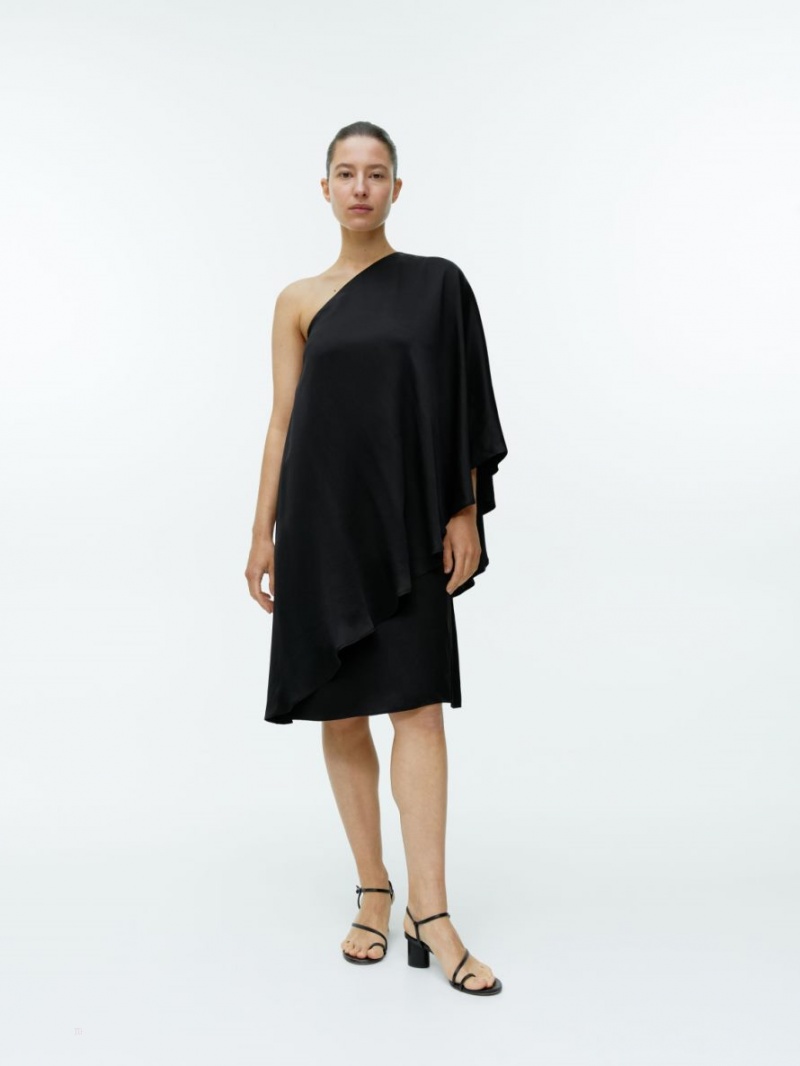 Rochie Arket Asymmetric Midi Dama Negrii | Romania-KFIO04358