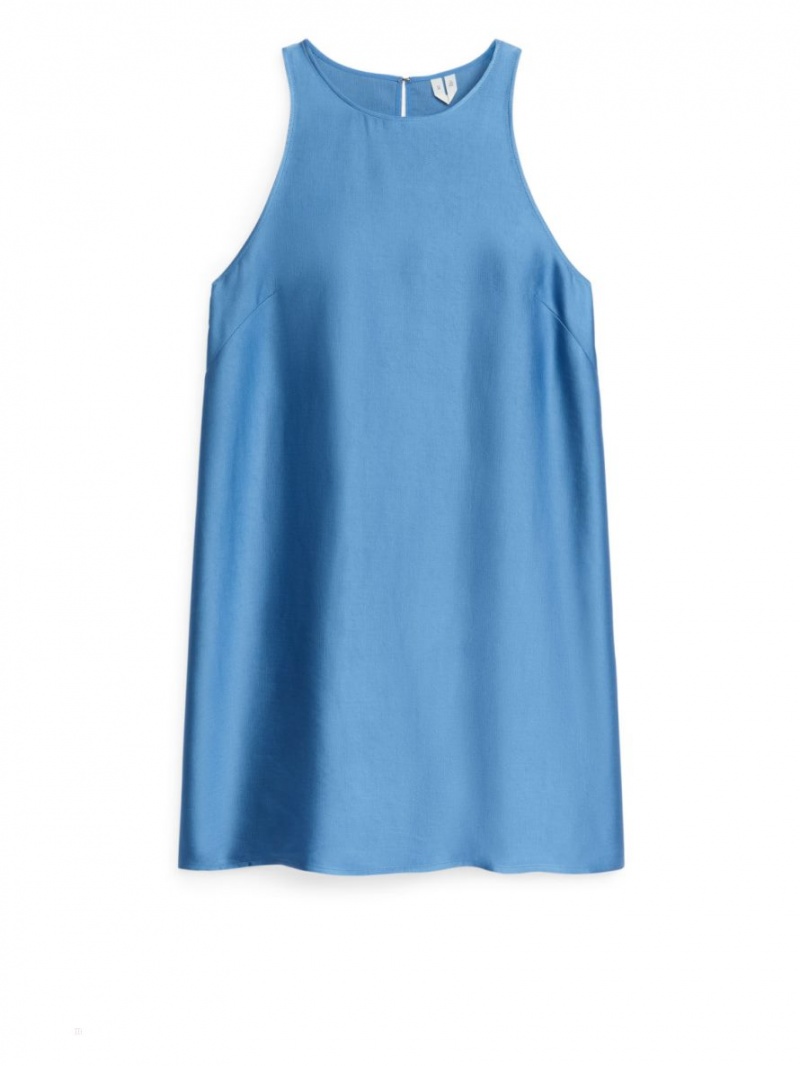 Rochie Arket Boxy Mini Dama Albastri | Romania-EMOI65409