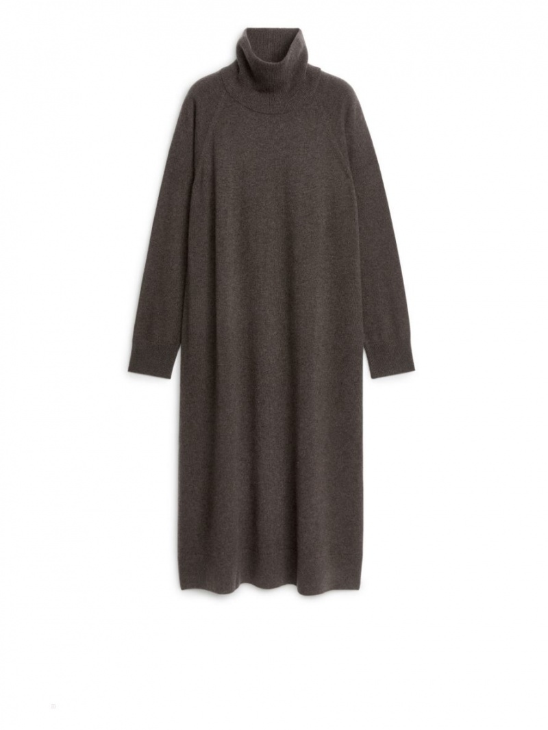 Rochie Arket Cashmere Roll-Neck Dama Maro Inchis | Romania-PHQG97136