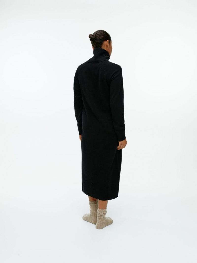 Rochie Arket Cashmere Roll-Neck Dama Negrii | Romania-SRJN70289
