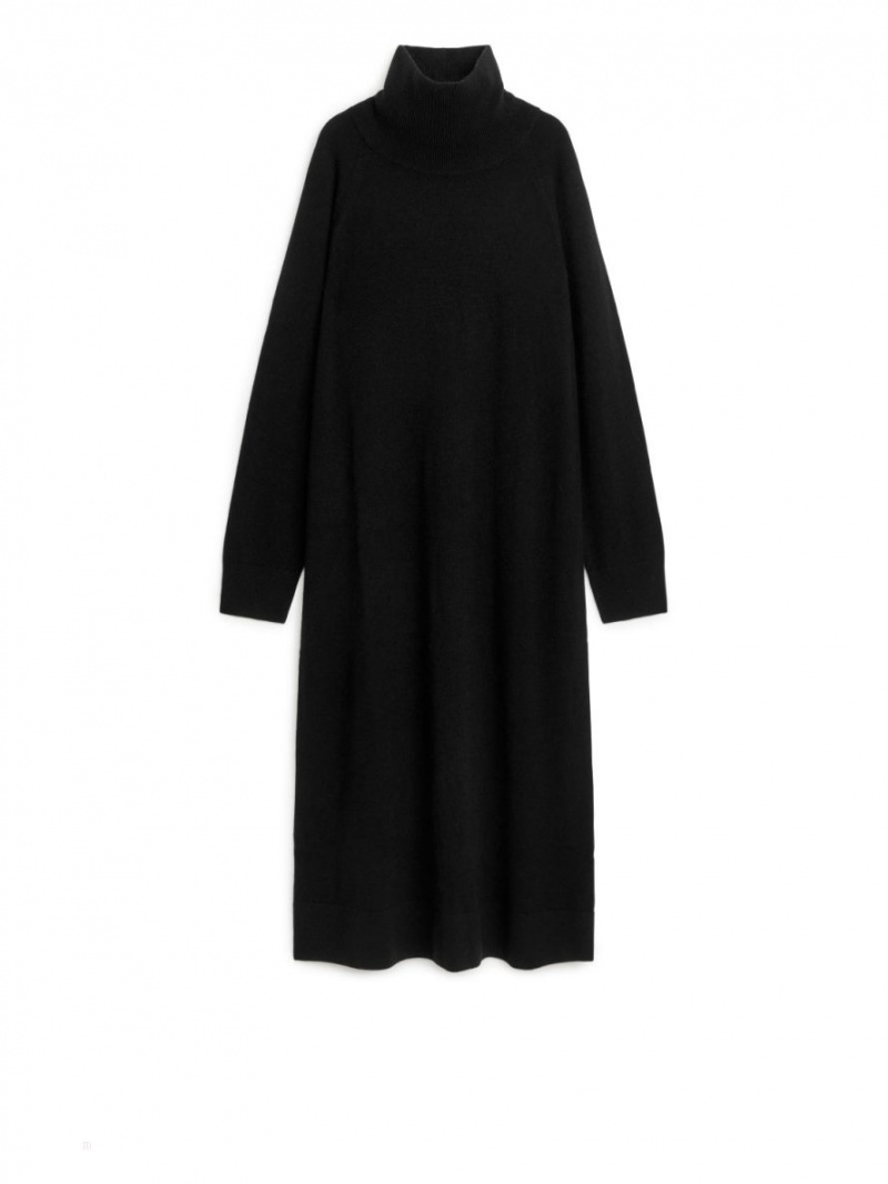 Rochie Arket Cashmere Roll-Neck Dama Negrii | Romania-SRJN70289