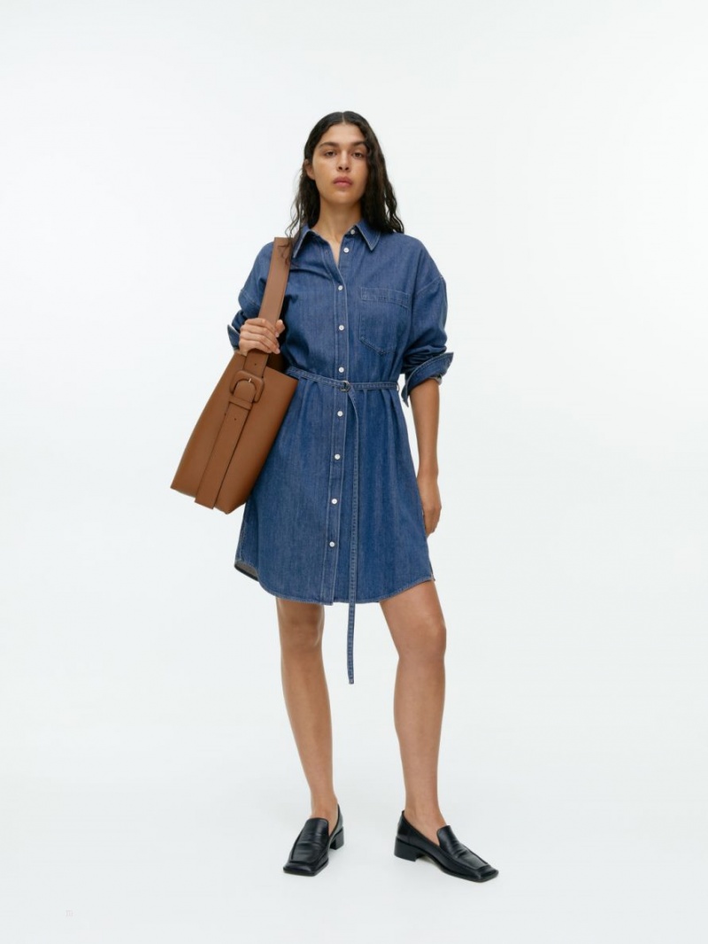 Rochie Arket Denim Dama Albastri | Romania-UYGZ43068