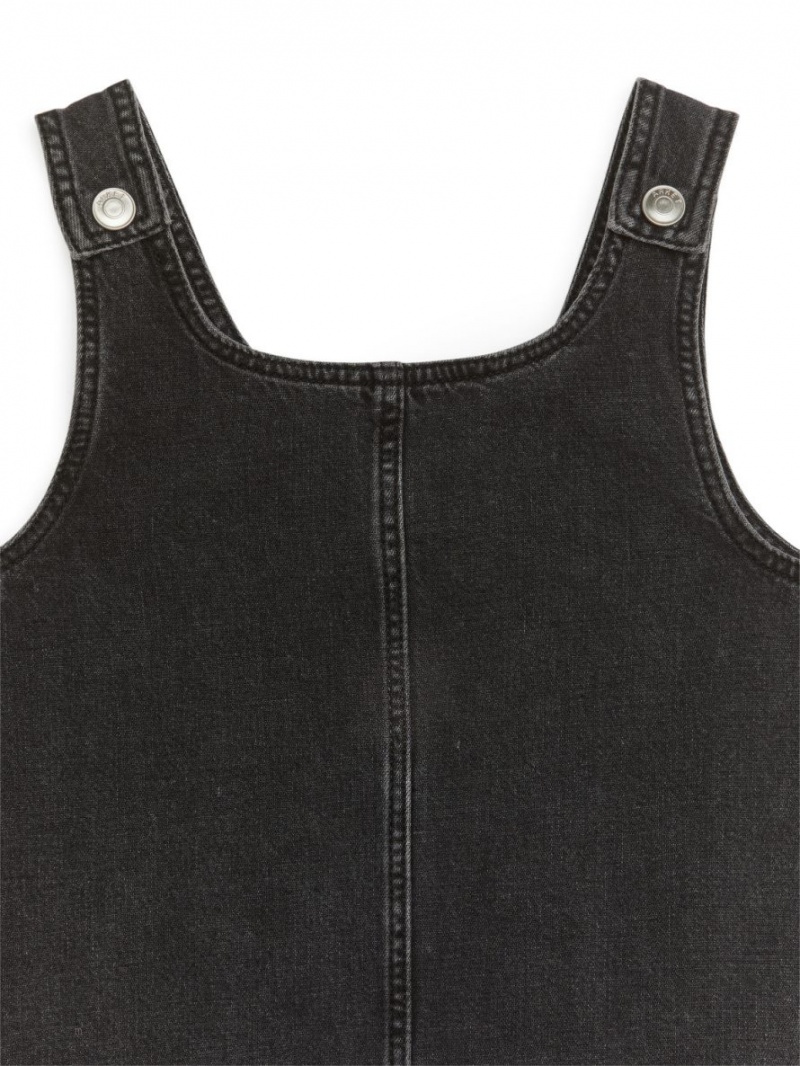 Rochie Arket Fara Maneci Denim Fete Negrii | Romania-QVEW64503