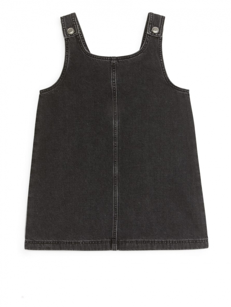 Rochie Arket Fara Maneci Denim Fete Negrii | Romania-QVEW64503
