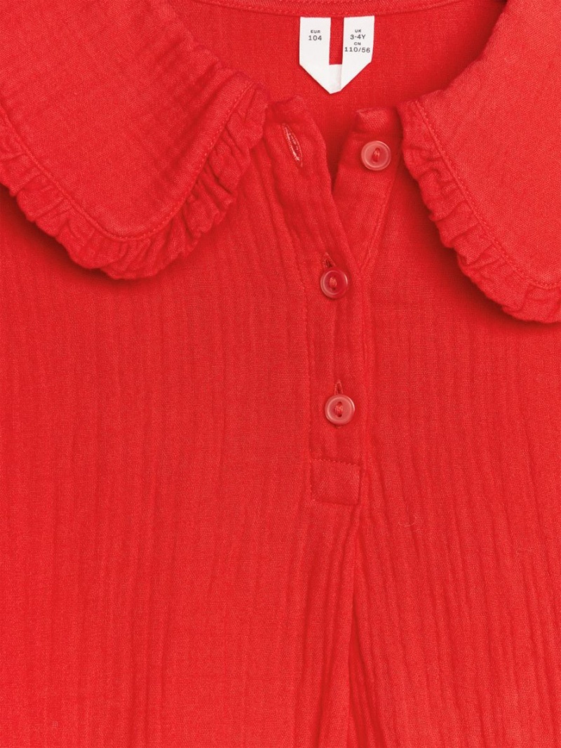 Rochie Arket Frill Cheesecloth Fete Rosii | Romania-KCQP93265