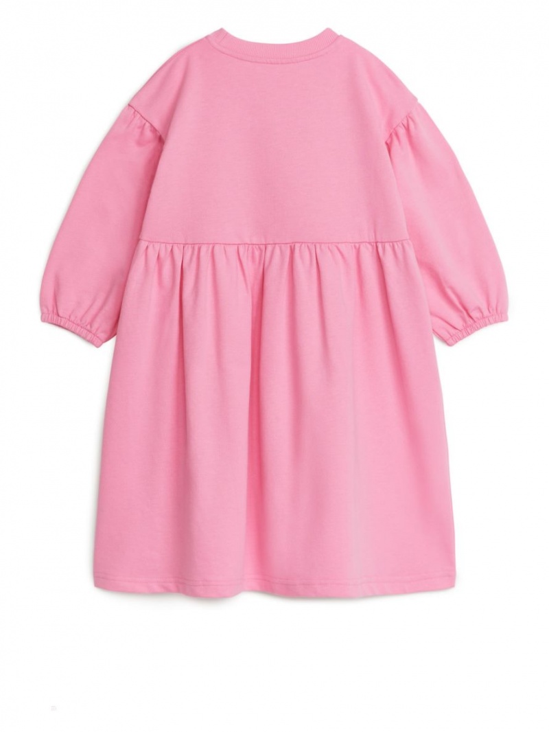Rochie Arket Gathered Terry Fete Roz | Romania-SJEM39508