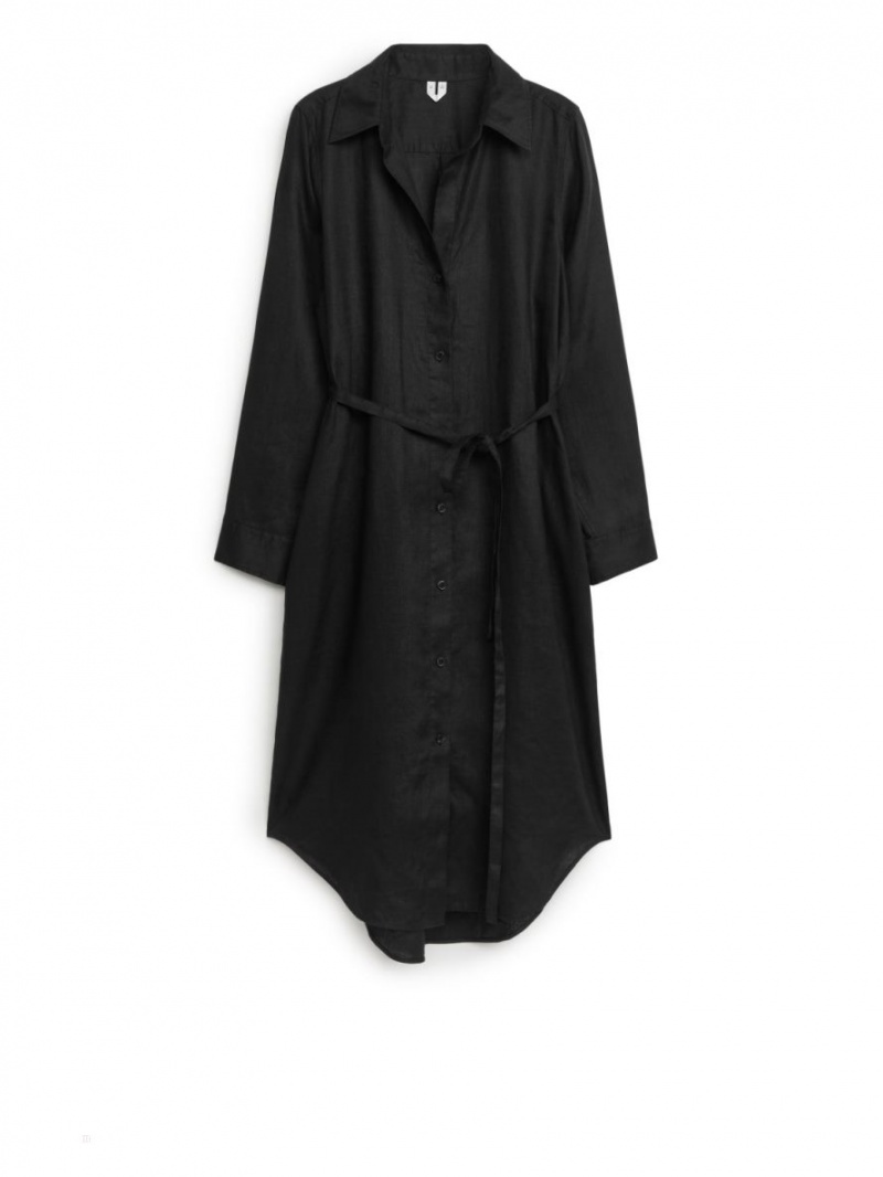 Rochie Arket Linen Dama Negrii | Romania-AXIF41253